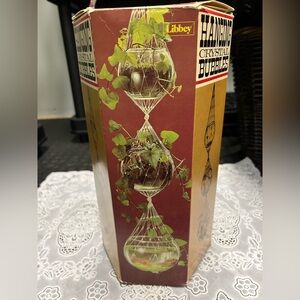 70s Libbey glass bubbles hanging decor